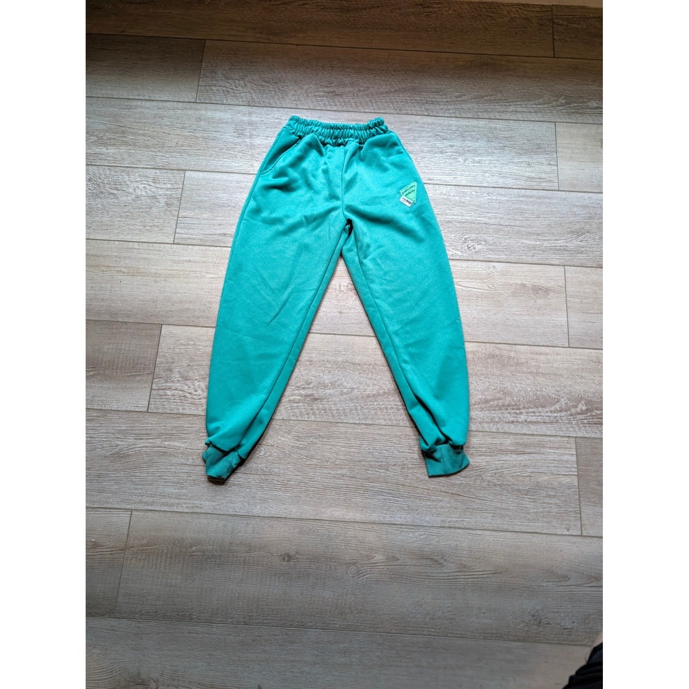 Boteeca Vfnfta Kids Teal Green Joggers Sweatpants Elastic Waist Size 9-10Y